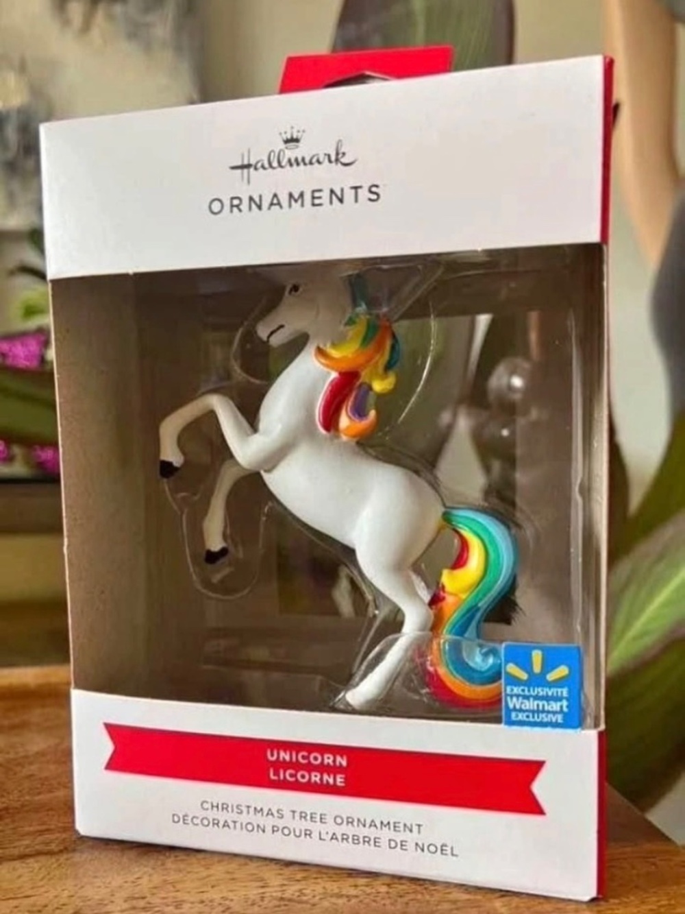 BRAND NEW: Hallmark Christmas Tree Ornament - Rainbow Mane Unicorn